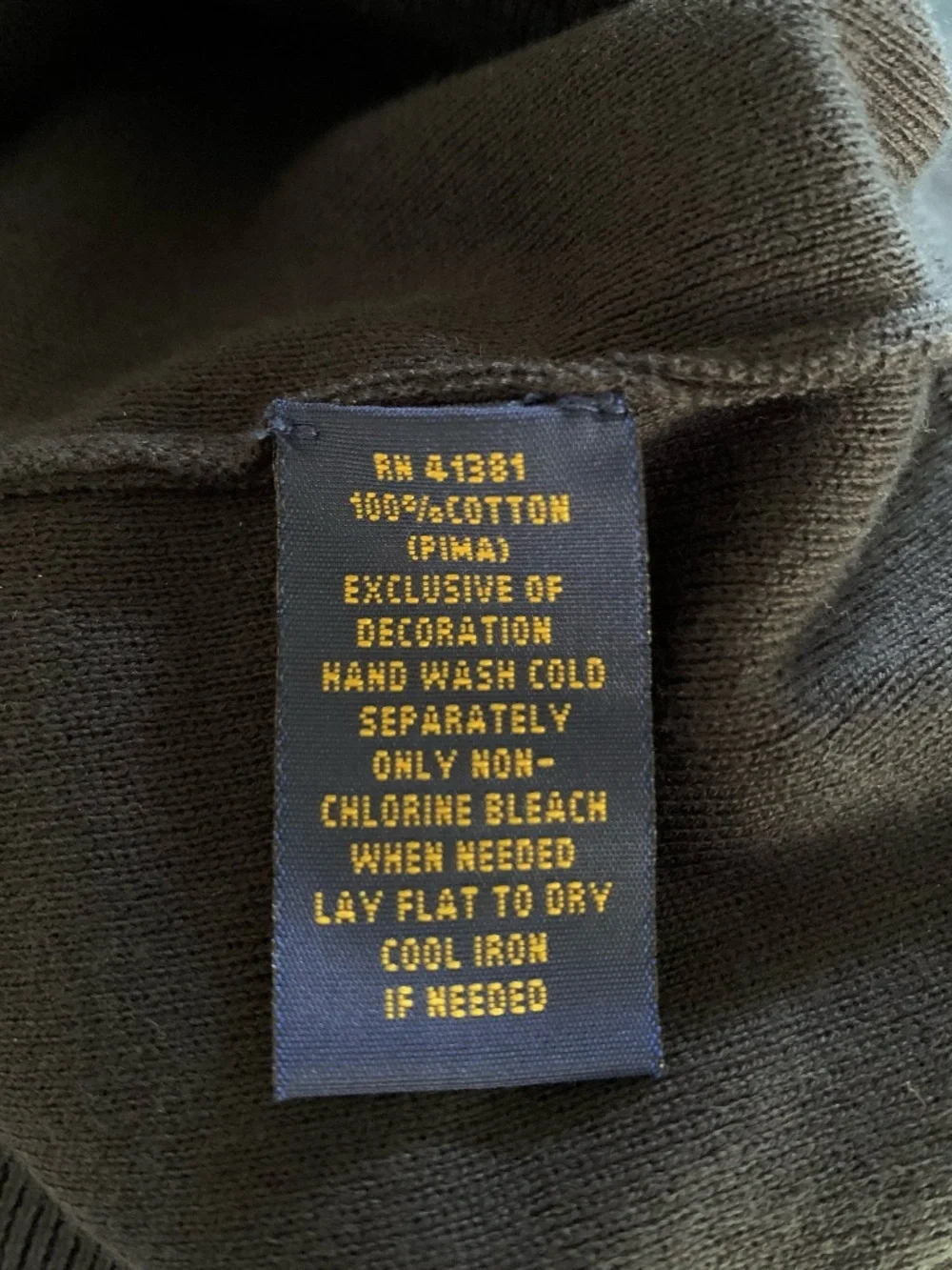Polo Ralph Lauren pima cotton knit V-neck sweater
